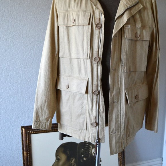 TOMMY HILFIGHER MEN'S CARGO SAFARI OUTERWEAR- SIZE LARGE - Picture 9 of 14